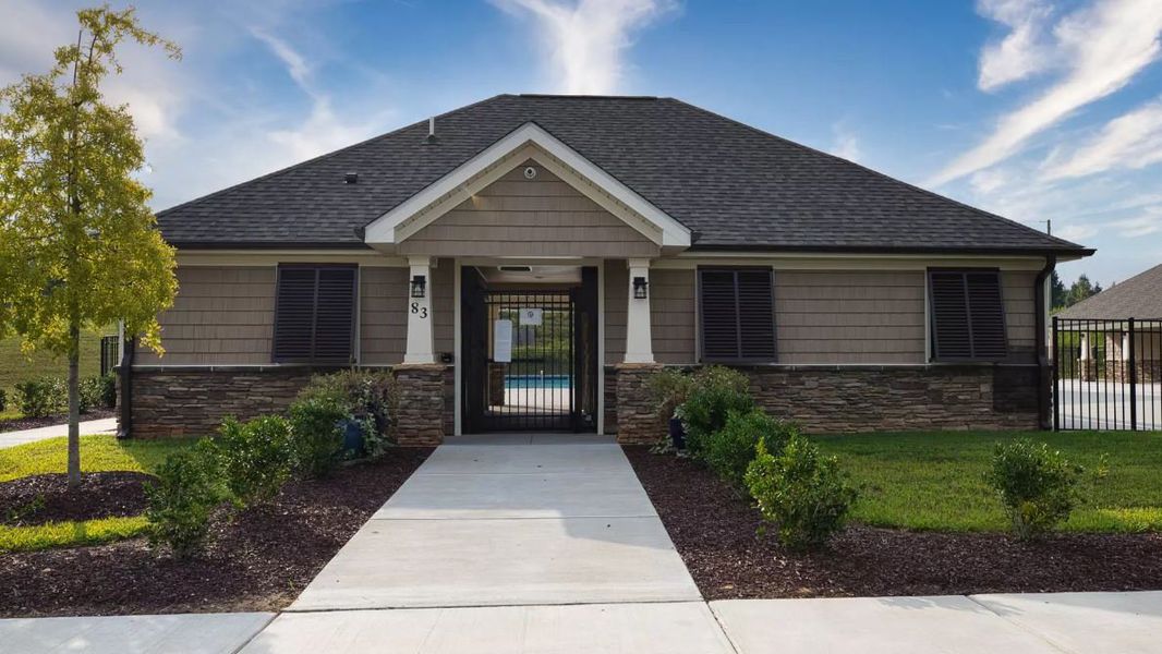 Front exterior of a home in the The Grove at Winston Pointe community, located in Clayton, NC (Image 15). Front exterior of a home in the The Grove at Winston Pointe community, located in Clayton, NC (Image 15).