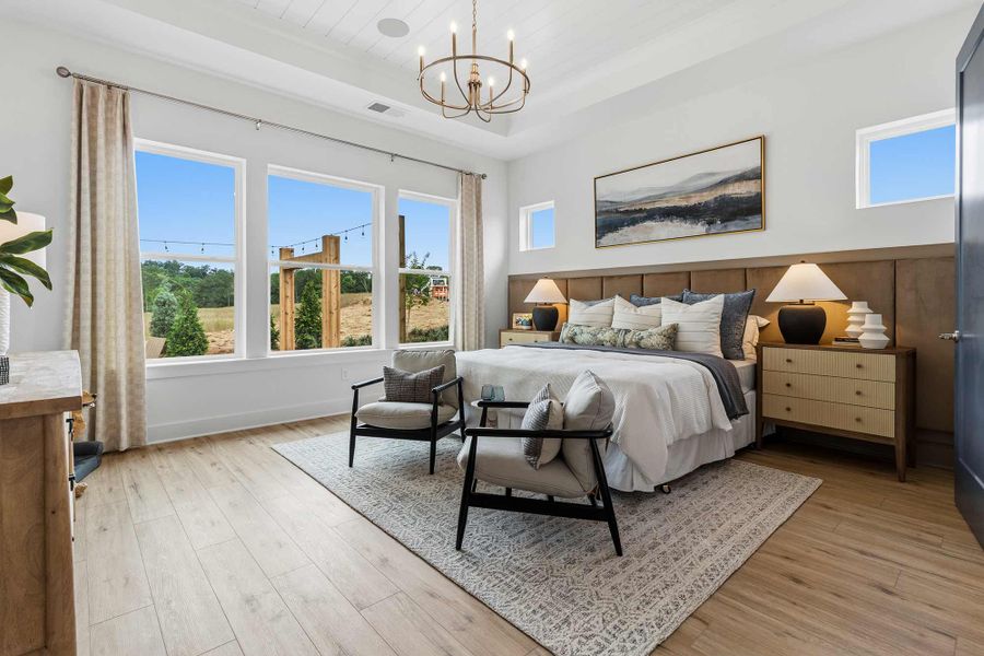 Furnished interior in a model home at Lanier Landing - Retreat Collection in Gainesville (Image 14).