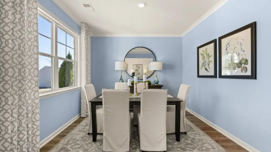 Furnished interior in a model home at Branford Crossing in Stockbridge (Image 8).