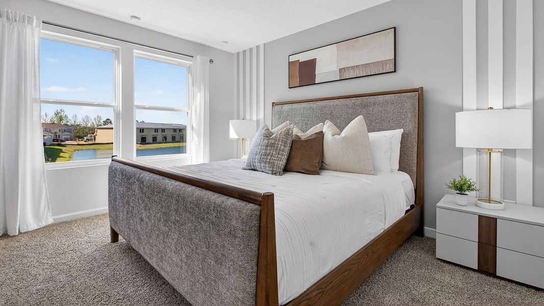 Furnished interior in a model home at Corsair in Middleburg (Image 25).