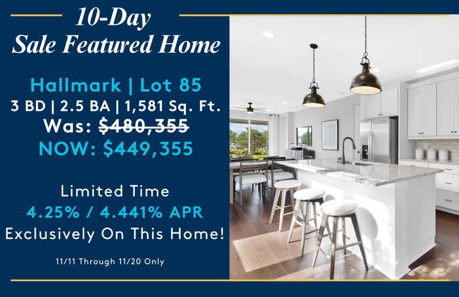 10-Day Sale Featured Home!