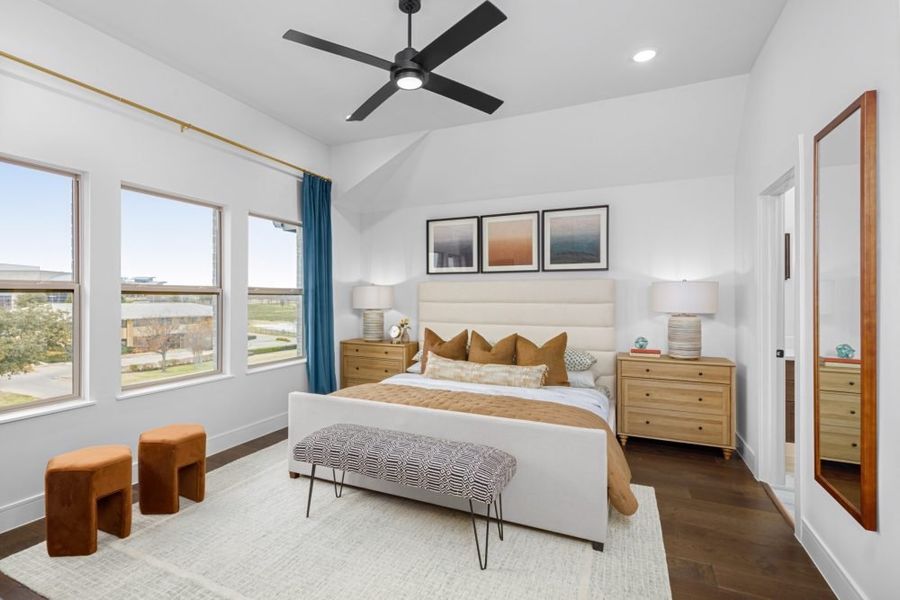 Furnished interior in a model home at The Preserve on the Park in Addison (Image 8). Furnished interior in a model home at The Preserve on the Park in Addison (Image 8).