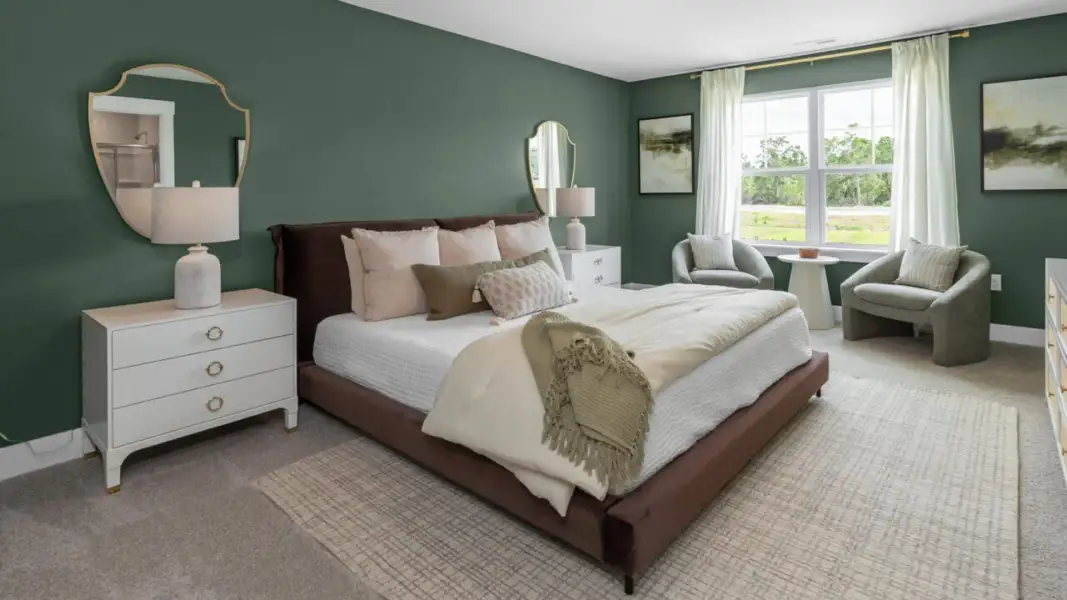 Furnished interior in a model home at Brookside in Richlands (Image 18).