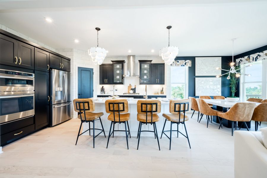 Furnished interior in a model home at Hidden Fields in Hoschton (Image 23).