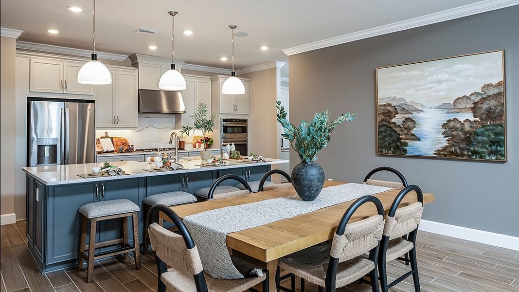 Furnished interior in a model home at Ardisia Park in New Smyrna Beach (Image 5).