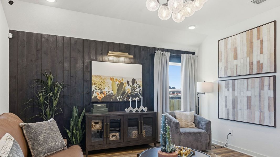 Modern single family home design with unique architectural style.