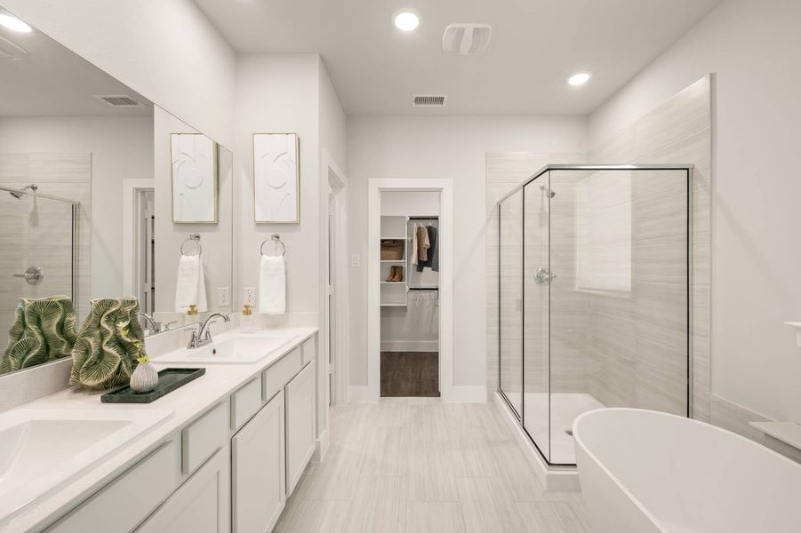 Furnished interior in a model home at Solterra in Mesquite (Image 15).