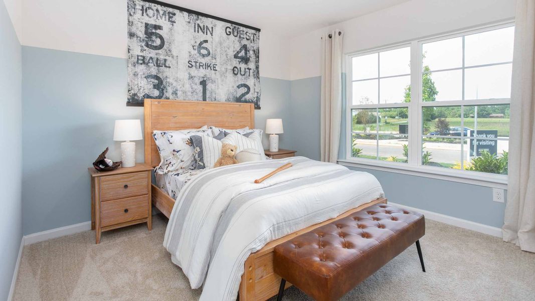 Furnished interior in a model home at Foxtail in Yadkinville (Image 19).