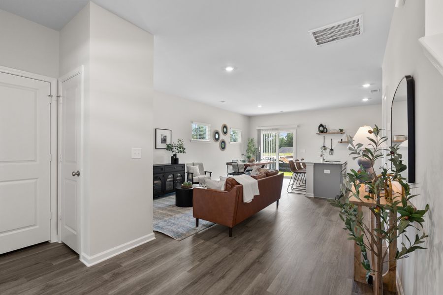 Furnished interior in a model home at Pendleton Glenn in Pendleton (Image 3).
