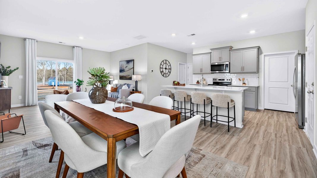 Furnished interior in a model home at Stanton in Richburg (Image 7).