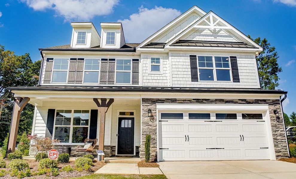Front exterior of a home in the Summerlin community, located in Mooresville, NC (Image 6).