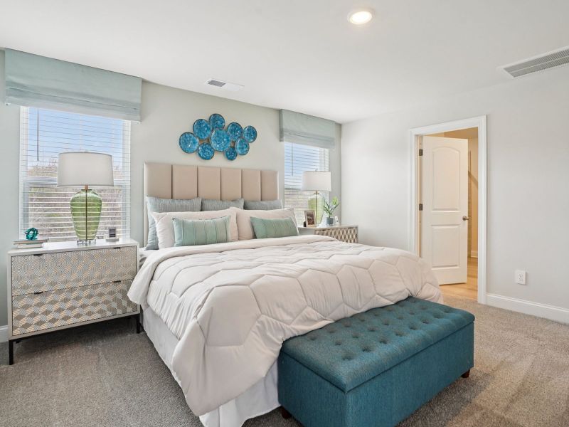 Furnished interior in a model home at Crestview - Ridge Series in Nashville (Image 17).