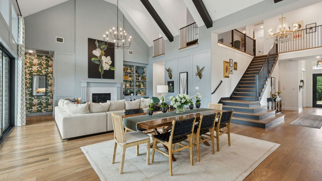 Furnished interior in a model home at Windsong Ranch 71' Series in Prosper (Image 40).
