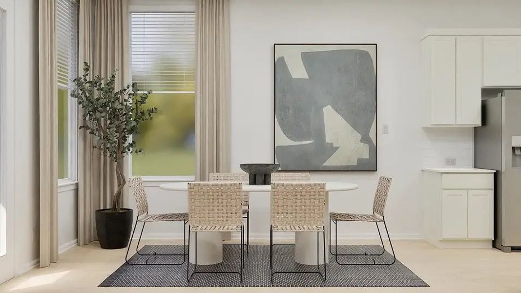 Furnished interior in a model home at Northlake in San Antonio (Image 5).