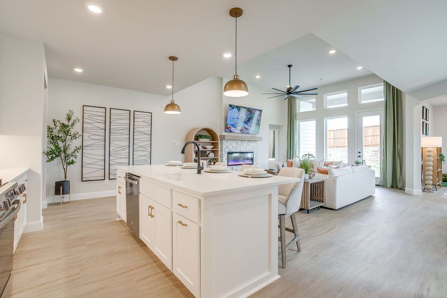 Furnished interior in a model home at Creekside in Royse City (Image 91).