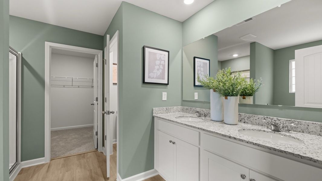 Furnished interior in a model home at Northwoods at Mirror Lake in Villa Rica (Image 26).