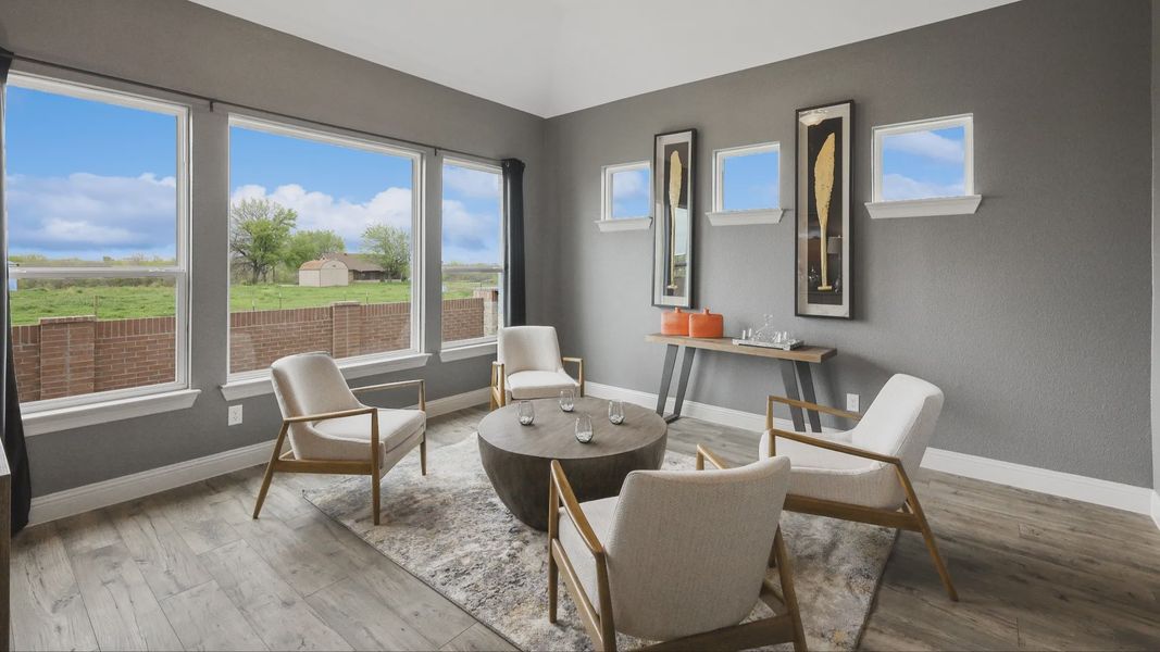 Furnished interior in a model home at Sundance Cove in Crosby (Image 7).