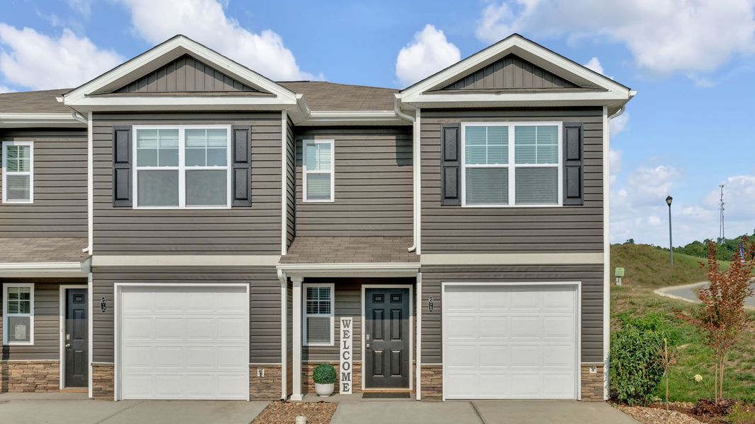 Front exterior of a home in the Hudson Terrace Townhomes community, located in Bristol, TN (Image 1).