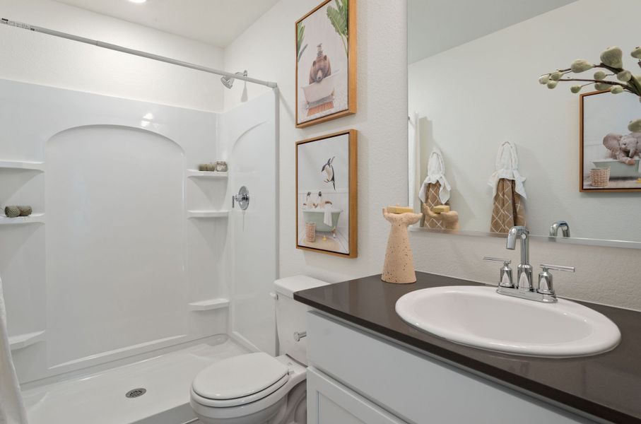 Furnished interior in a model home at Conestoga in Ault (Image 30).