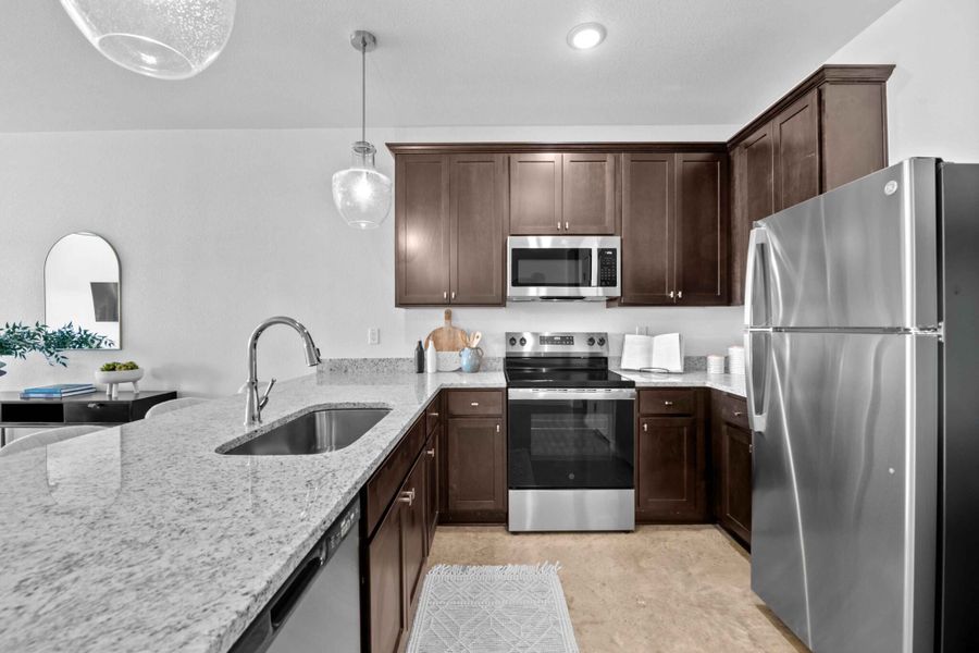 Furnished interior in a model home at The Preserve at Thousand Oaks in Killeen (Image 4).