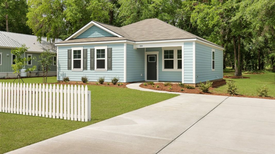 Front exterior of a home in the North Shore community, located in Summerton, SC (Image 1).