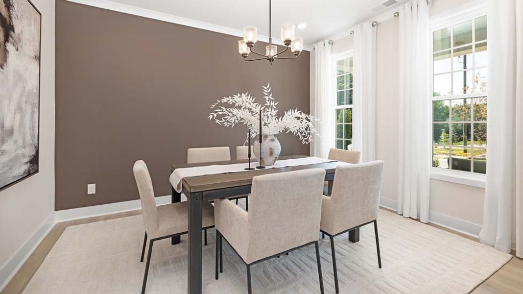 Furnished interior in a model home at Brantley in Mooresville (Image 7).