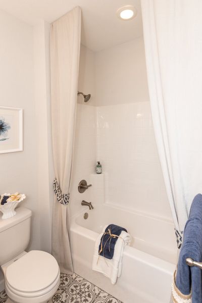 Furnished interior in a model home at The Gables in Moyock (Image 39).
