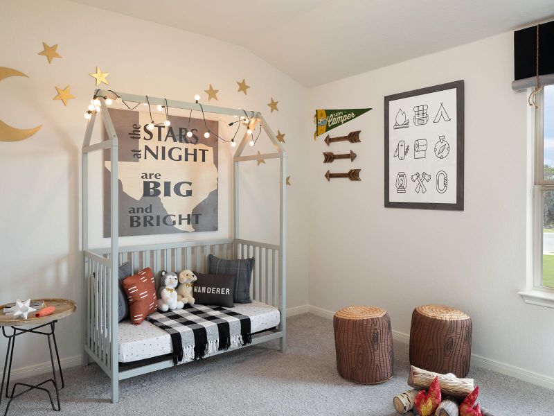 Spacious secondary bedrooms are perfect for the kids.