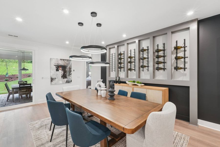 Furnished interior in a model home at The Meadows Collection at Serenity in Fuquay Varina (Image 29).