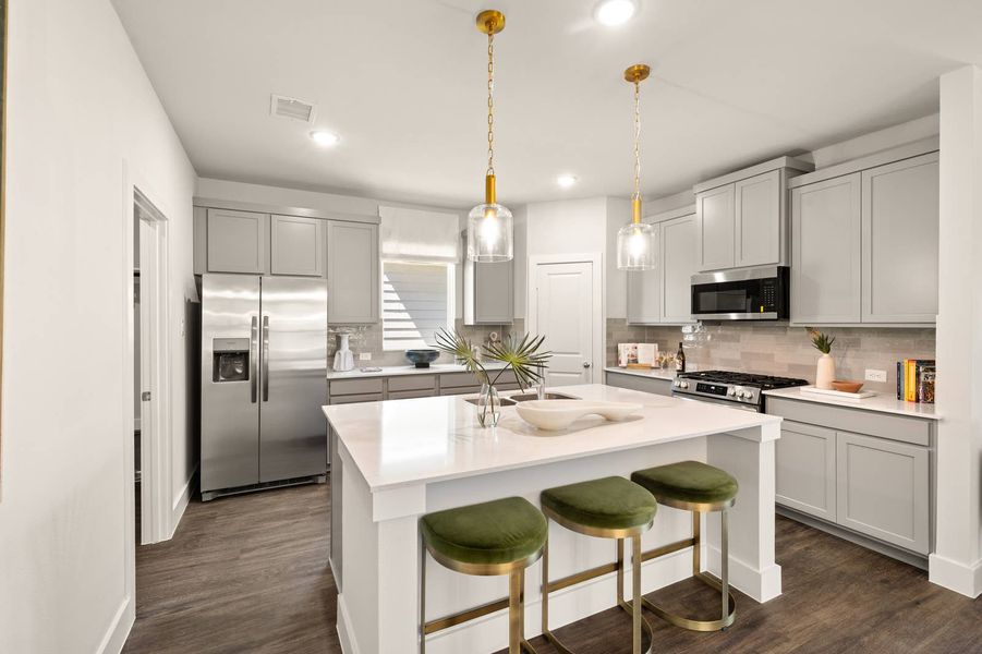 Furnished interior in a model home at Solterra in Mesquite (Image 12).