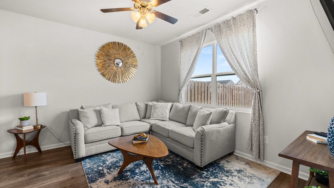Furnished interior in a model home at Laurel Park Townhomes in Hephzibah (Image 15).