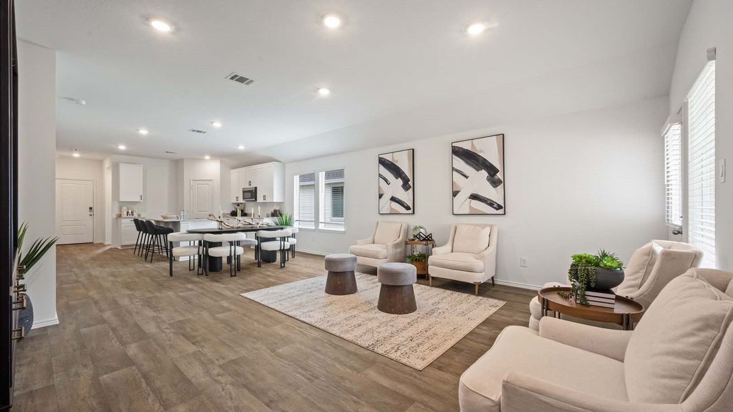 Furnished interior in a model home at Milo Farms in Rosenberg (Image 17).