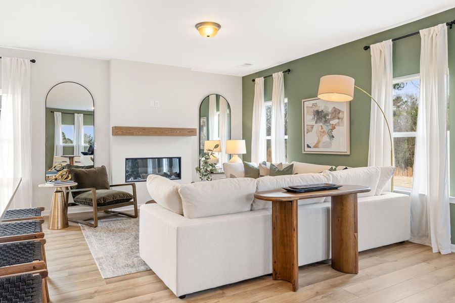 Furnished interior in a model home at Greene Farm in Cartersville (Image 5).