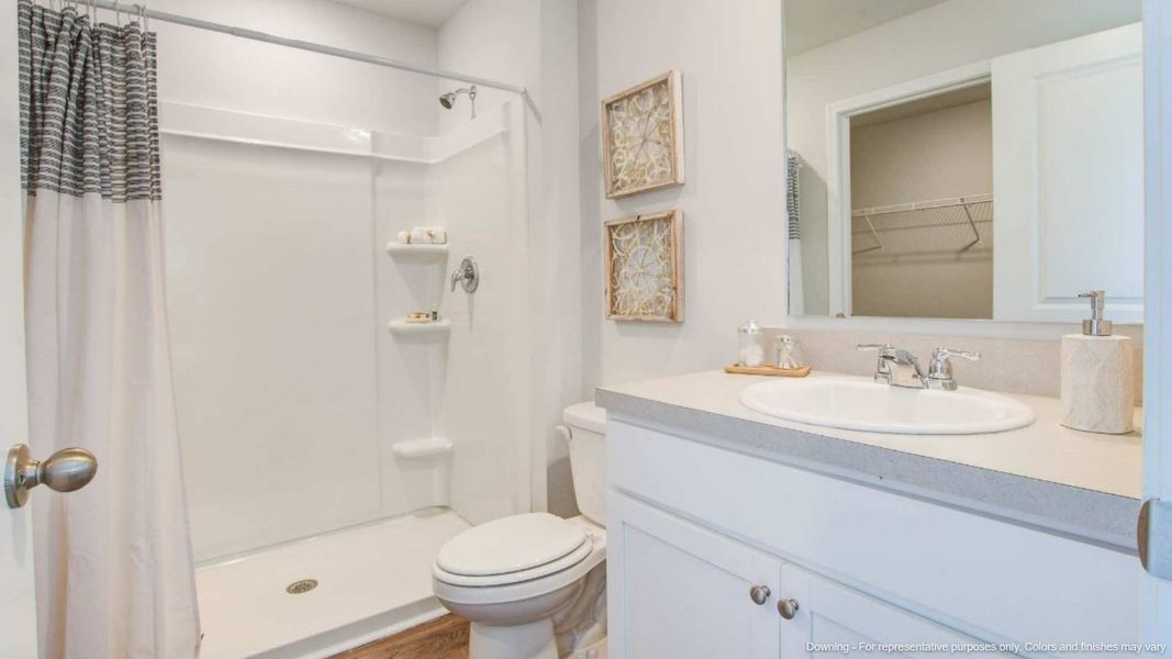 Furnished interior in a model home at Evergreen in Holly Hill (Image 15).