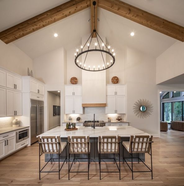 Furnished interior in a model home at King's Crossing in Parker (Image 8).