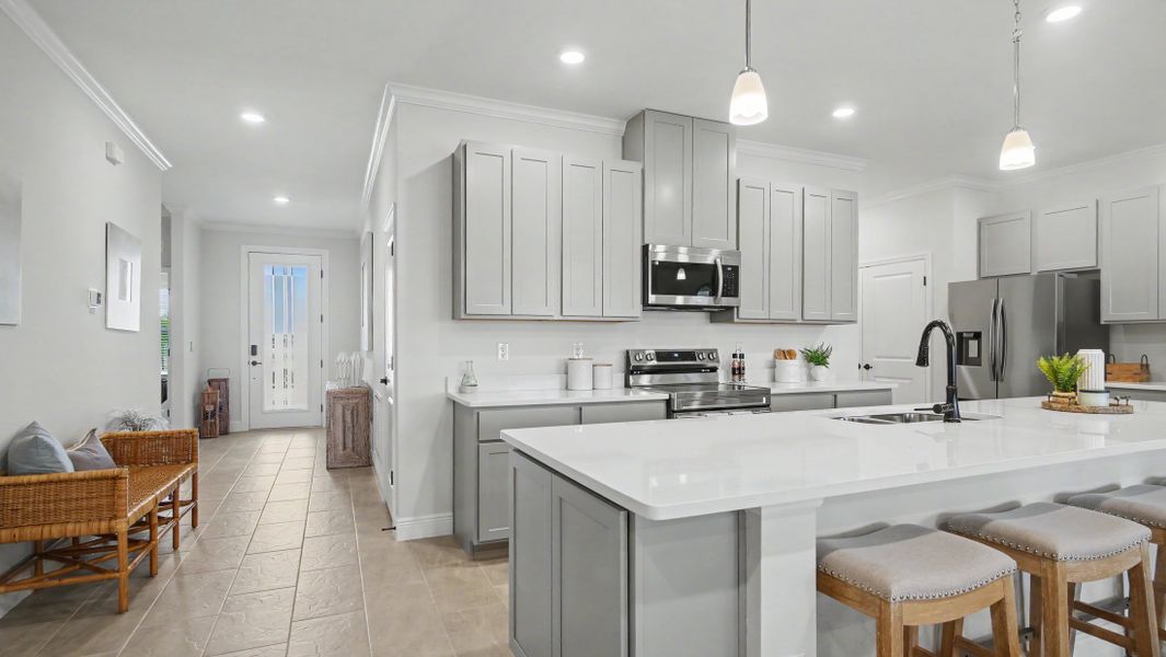 Furnished interior in a model home at Hontoon Reserve in Deland (Image 6).
