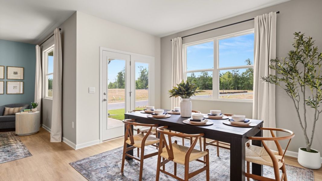 Furnished interior in a model home at Northberry in Rome (Image 29).