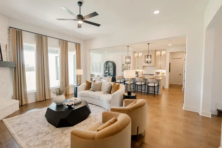 Furnished interior in a model home at Lakeridge Estates Phase 2 in Lorena (Image 1). Furnished interior in a model home at Lakeridge Estates Phase 2 in Lorena (Image 1).
