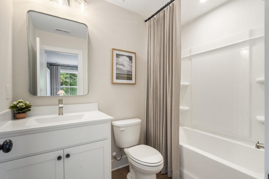 Furnished interior in a model home at BelleWether in Chattanooga (Image 27).