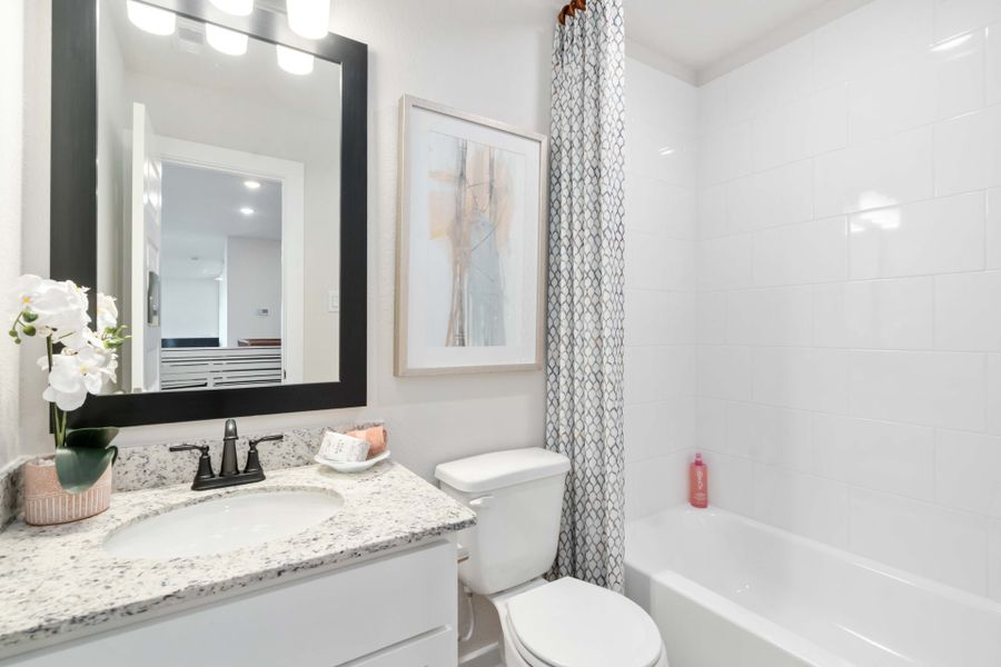 Furnished interior in a model home at Splendora Fields in Splendora (Image 26).