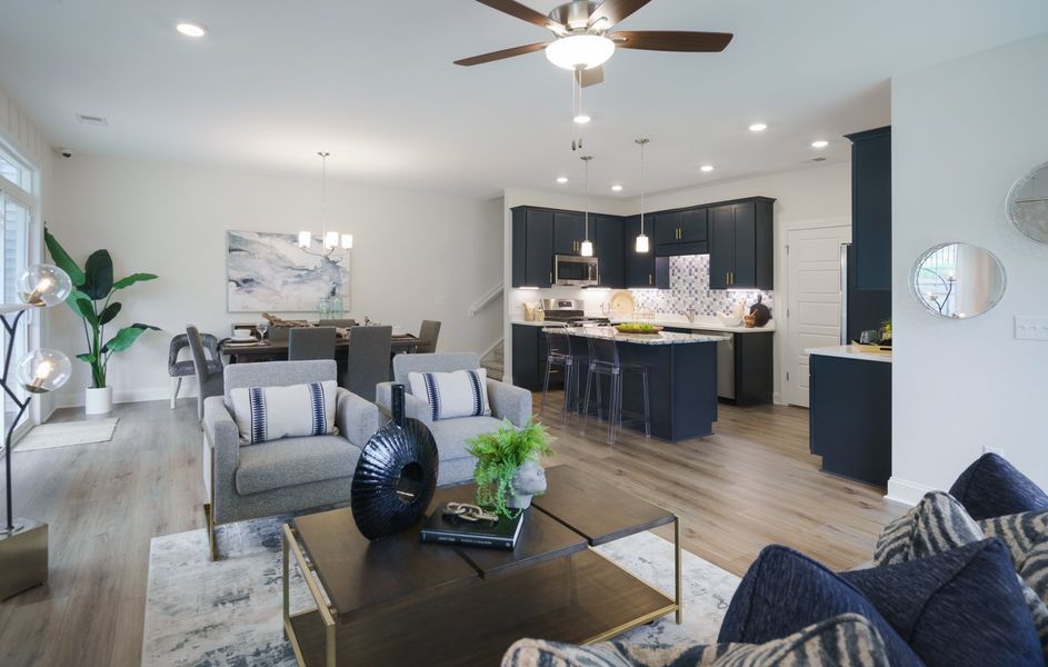 Furnished interior in a model home at Holly Ridge in Greenville (Image 6).