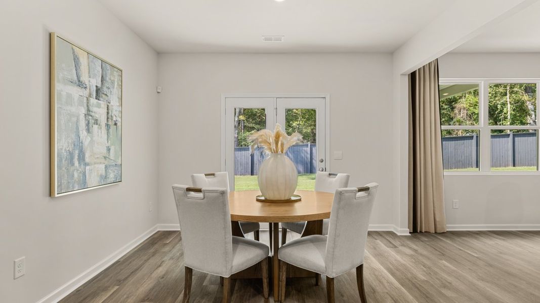 Furnished interior in a model home at Jackson Landing in Jefferson (Image 11).