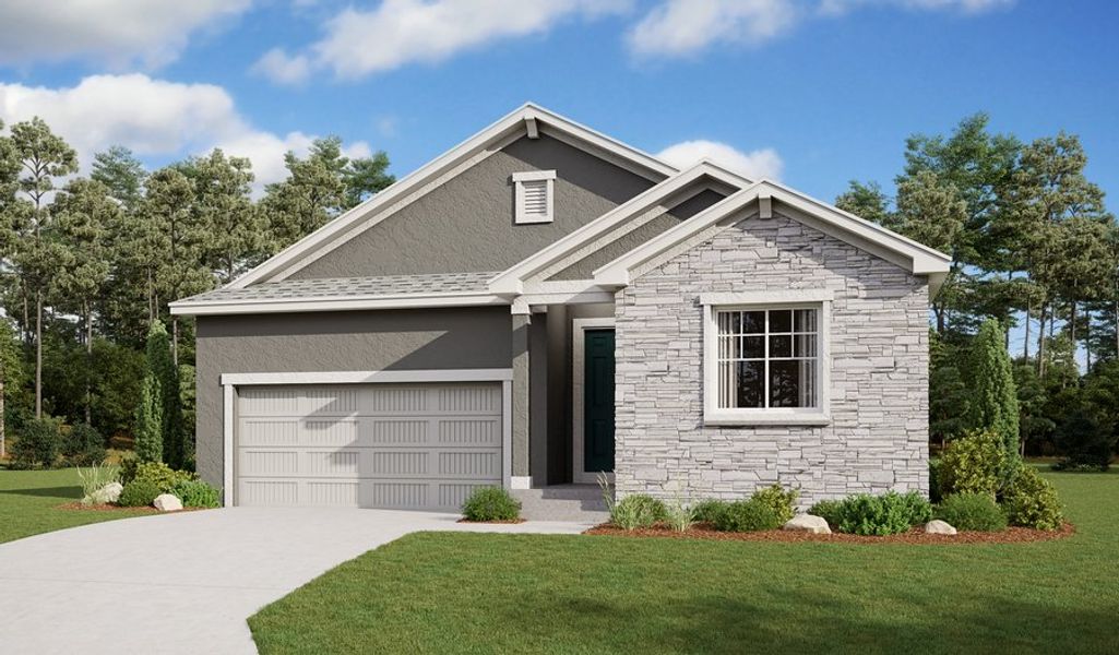 Front exterior of a home in the Villa Bella community, located in Pueblo, CO (Image 8).