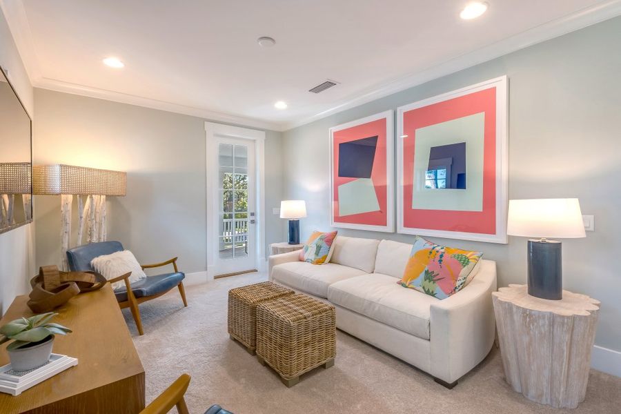 Furnished interior in a model home at Ocean Ridge in St. Augustine Beach (Image 29).