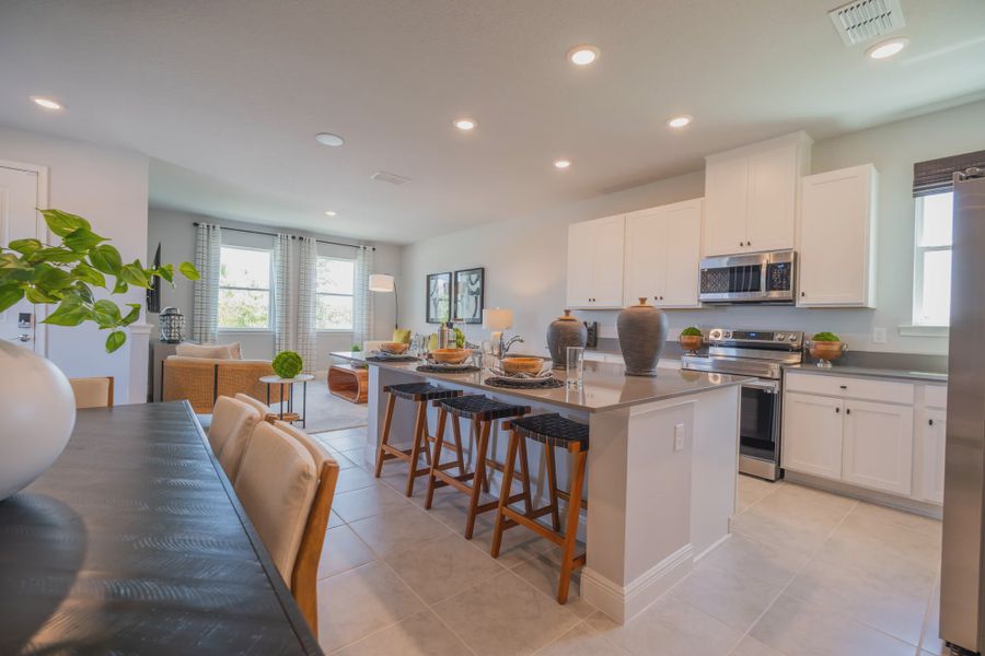 Furnished interior in a model home at Havenfield at Crossprairie in St. Cloud (Image 32).