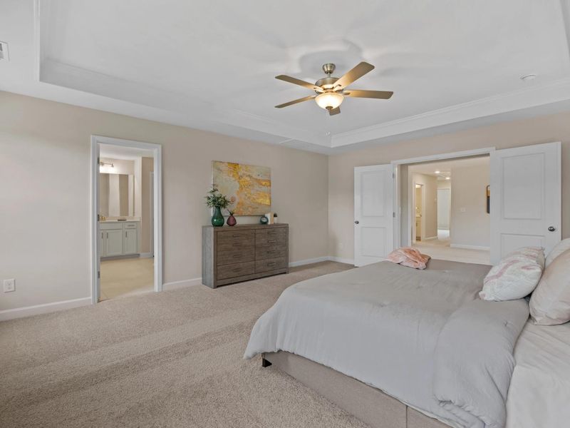 Furnished interior in a model home at Gregory Village in Lillington (Image 7).