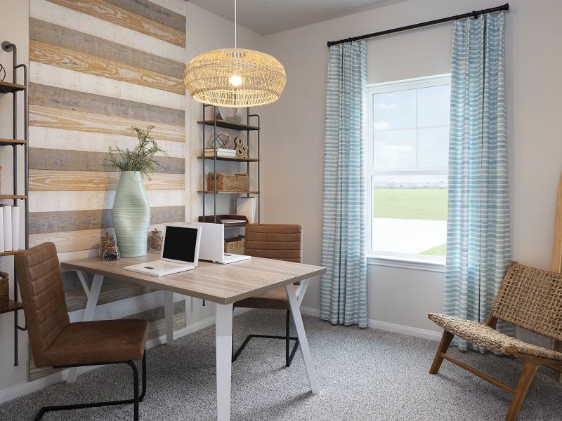 Furnished interior in a model home at Cole Creek Crossing in Houston (Image 10). Furnished interior in a model home at Cole Creek Crossing in Houston (Image 10).