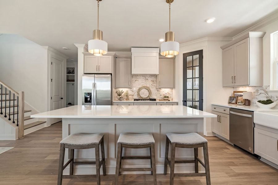 Furnished interior in a model home at Ashlyn in Fairview (Image 10).