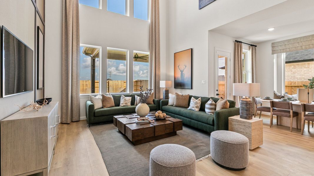 Furnished interior in a model home at Creekhaven in Iowa Colony (Image 8).