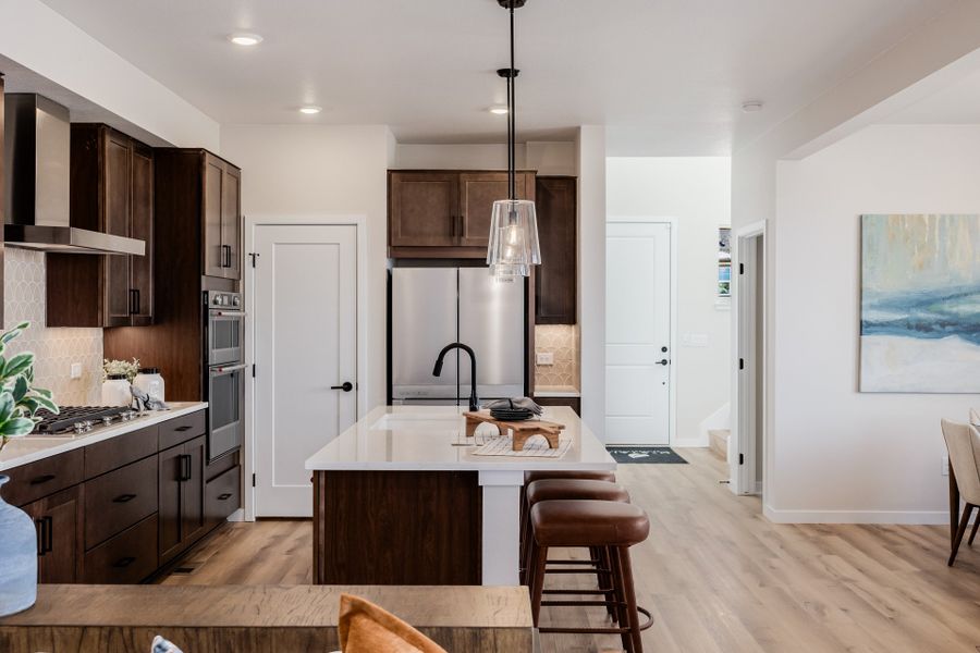 Furnished interior in a model home at Painted Prairie in Aurora (Image 41).